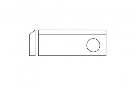 Nożyk kosiarki SAMASZ 100x49x4 Fi 21 mm - paczka 25 sztuk