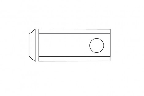 Nożyk kosiarki SAMASZ 102x48x3 Fi 19 mm - paczka 25 sztuk