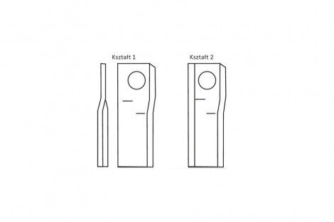 Nożyk zwichrowany 115x47x4 Fi 19 mm - paczka 25 sztuk