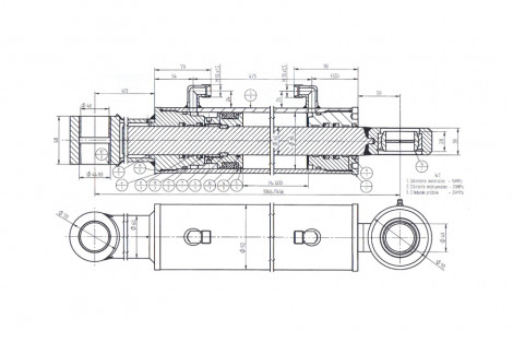 Siłownik hydrauliczny z przedłużką - Hydramet