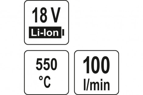 Opalarka 18V 550 bez baterii