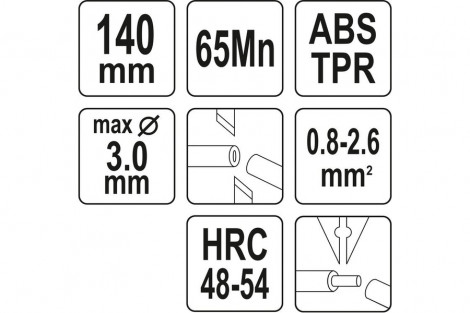 Obcinak elektryczny 140mm z funk. ściąg. izolacji