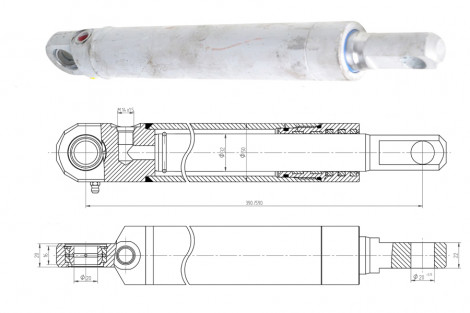 CYLINDER CN2E-32/200B PODNOSZENIE MOTOWIDEŁ