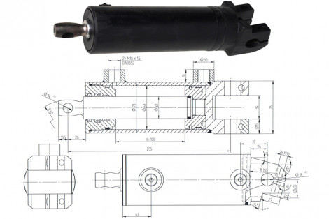 Cylinder CJ-SO6-63/32/102