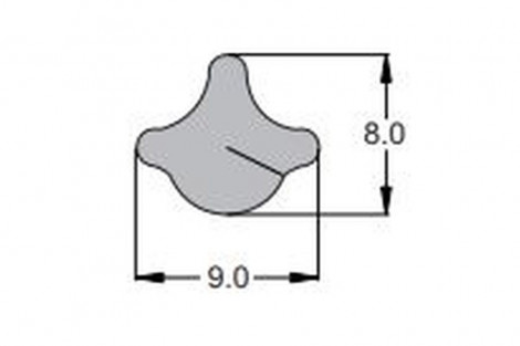 Klin uszczelki szyby , 70/4111-4 , Wys.10,40