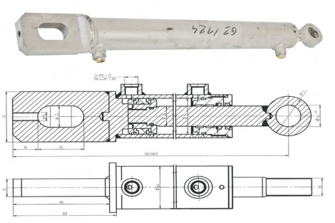 Cylinder hydrauliczny CJ-S121-9-50/28/420