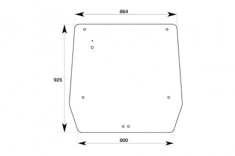 Szyba tylna jx 54/4070-125T