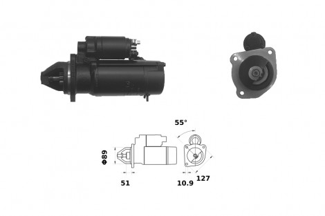 Tłok + sworzeń fi 116 mm John Deere Mahle|Clevite RE516291