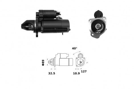 ROZRUSZNIK 62/930-289  12V  4.2KW  3x127 Z-10