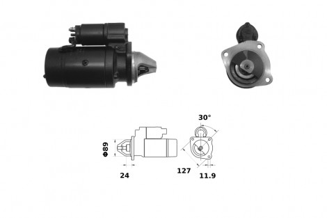 ROZRUSZNIK B40625 930-32 12v 3.2kw ISKRA / MAHLE / LETRIKA