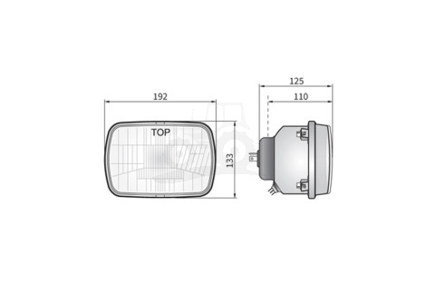 Reflektor przedni FIAT 126p