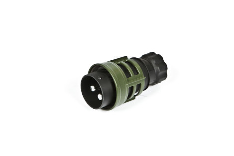 Wtyczka 2P/24V aluminiowa z pierścieniem