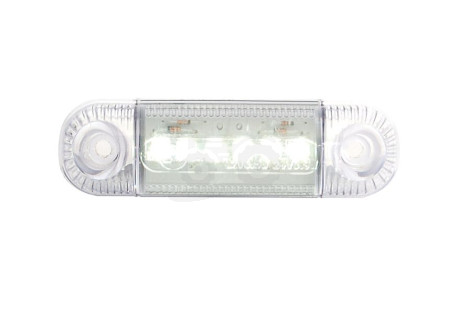 Lampa obrysowa przednia, jednofunkcyjna, 12V-24V + przewody 22cm LgY-S 0,75mm2, diody