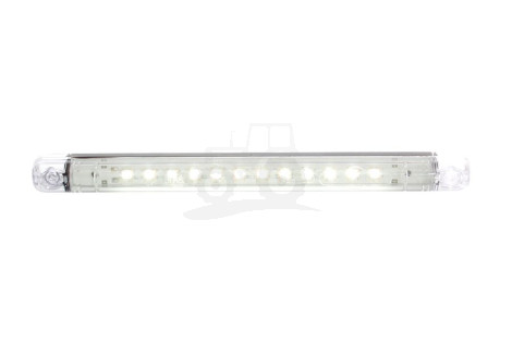 Lampa obrysowa przednia, jednofunkcyjna, 12V-24V + przewody 38cm LgY-S 0,75mm2, diody