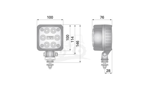 Lampa robocza z diodami LED