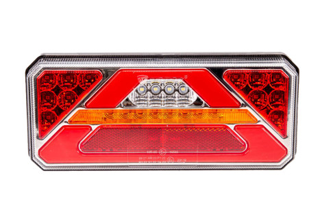Lampa tylna prawa z trójk.6 funk.LED 12-24V