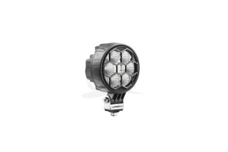 Lampa robocza LEDF fi117-50° 3000lm 12/24V (Cz+)+kratka,przew.0.5m,