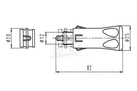 WTYCZKA 2P/6-24V (8A) (UNIWERSALNA)