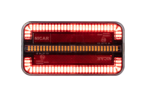Lampa tylna zespolona, 3 funkcje, 12-24V, lewa