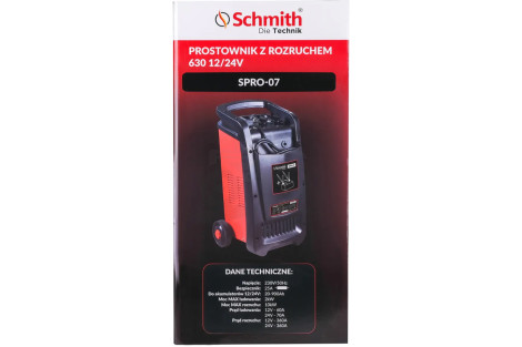 Prostownik z rozruchem 630 12/24V