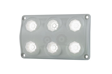 Lampa diodowa oświetlenia wnętrza prostokątna 12/24V