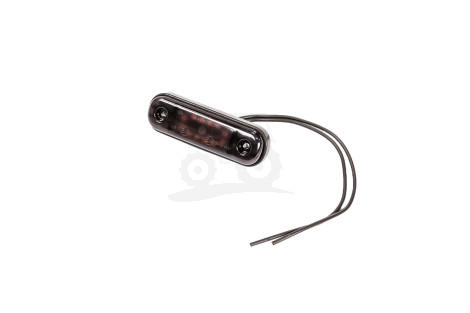 Lampa obrysowa boczna W275,2 black-12led 12-24V niska krótka