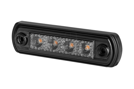 Lampa obrysowa na podstawie gumowejprostej i na rurę HOR65G-GRAPHITE obrysowa boczna LED12/24V 2xprzewó0,75-0,25mb