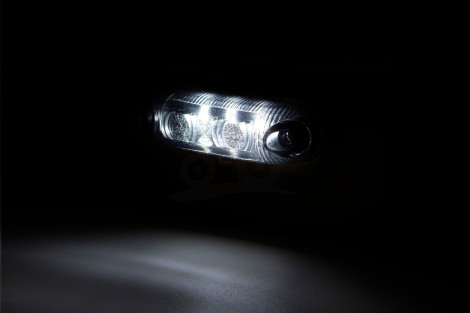 Lampa obrysowa owalna EMA32G-GRAPHITE pozycyjna przednia LED12/24V przewód 2x0,75-0,5mb