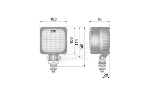 Lampa robocza LED WESEM 2500lm