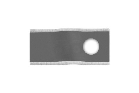Nożyk kosiarki czeski wygięty R-3 105x48x3 Fi 21 mm - paczka 25 sztuk