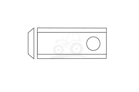 Nożyk kosiarki SAMASZ 102x48x3 Fi 19 mm - paczka 25 sztuk