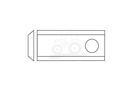 Nożyk kosiarki R GERLACH 94x40x3 Fi 19 mm - paczka 18 sztuk