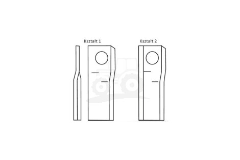 Nożyk zwichrowany 115x47x4 Fi 19 mm - paczka 25 sztuk
