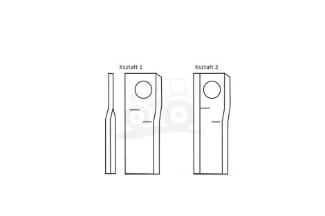 Nożyk zwichrowany 112x48x4 Fi 19 mm - paczka 25 sztuk