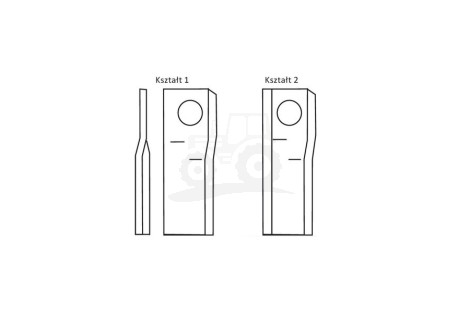 Nozyk zwichrowany 112x48x4 Fi19 mm - paczka 25 sztuk
