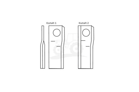 Nożyk zwichrowany 100x48x4 Fi 21 mm - paczka 25 sztuk