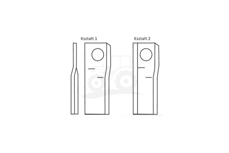 Nożyk zwichrowany 108x49x3 Fi 21 mm - paczka 25 sztuk