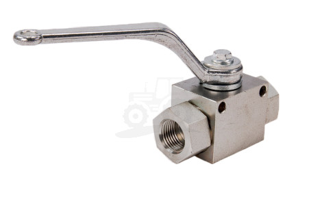 Zawór kulowy hydrauliczny 2-drogowy 2/2-1/2BSP z otworami mocującymi 500 bar