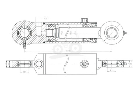Cylinder wspomagania CJ2D-P-32/305W