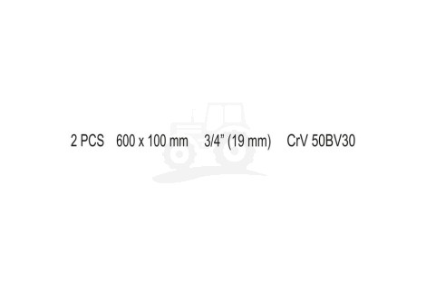 Pokrętło typu L 3/4 600x100mm