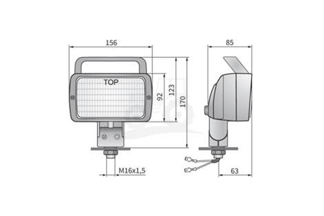 Lampa robocza