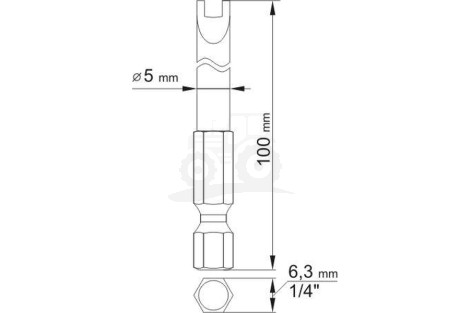 BITY DŁUGIE SPANNER 4X100, 8X100
