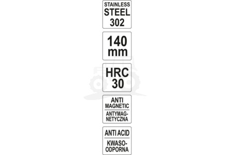 Pęseta prosta 140 mm