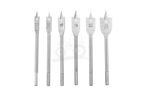 Wiertła do drewna łopatkowe komplet 6 sztuk Top Tools 60H860