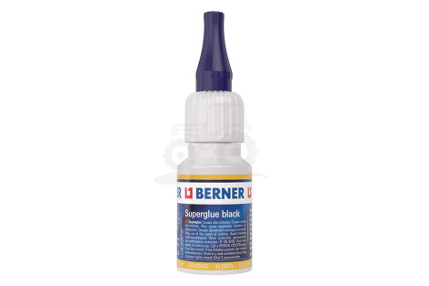 Superglue 20G, czarny BERNER