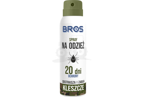 Spray na odzież - odstrasza i zabija kleszcze 90ml - BROS