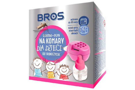 Elektro + płyn na komary dla dzieci od 1 r.ż. - BROS