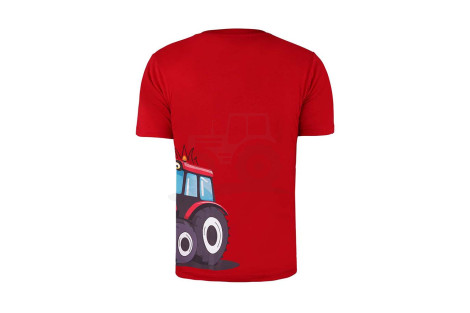 T-shirt dziecięcy Truck, czerwony rozmiar 128