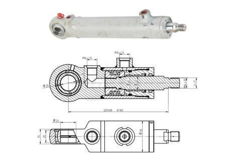 Cylinder CJ2F-40/22/160Z PRZEKŁADNIA BEZSTOPNIOWA