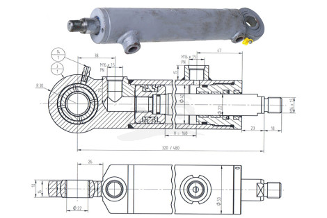 CYLINDER CJ2DF/18-40/22/160Z PRZEKŁADNIA BEZSTOPNIOWA